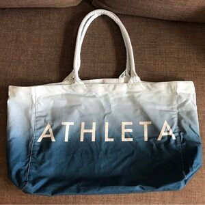 Athleta White and Blue Ombre Tote Bag